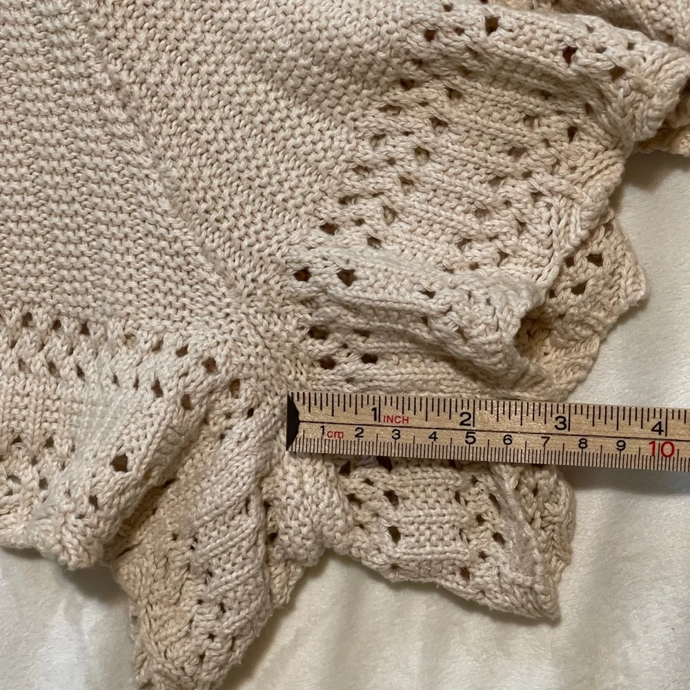 Kimchi Blue Crochet Lace Romper Ivory Boho Festival Indie Hippie Western Medium - Picture 5 of 11